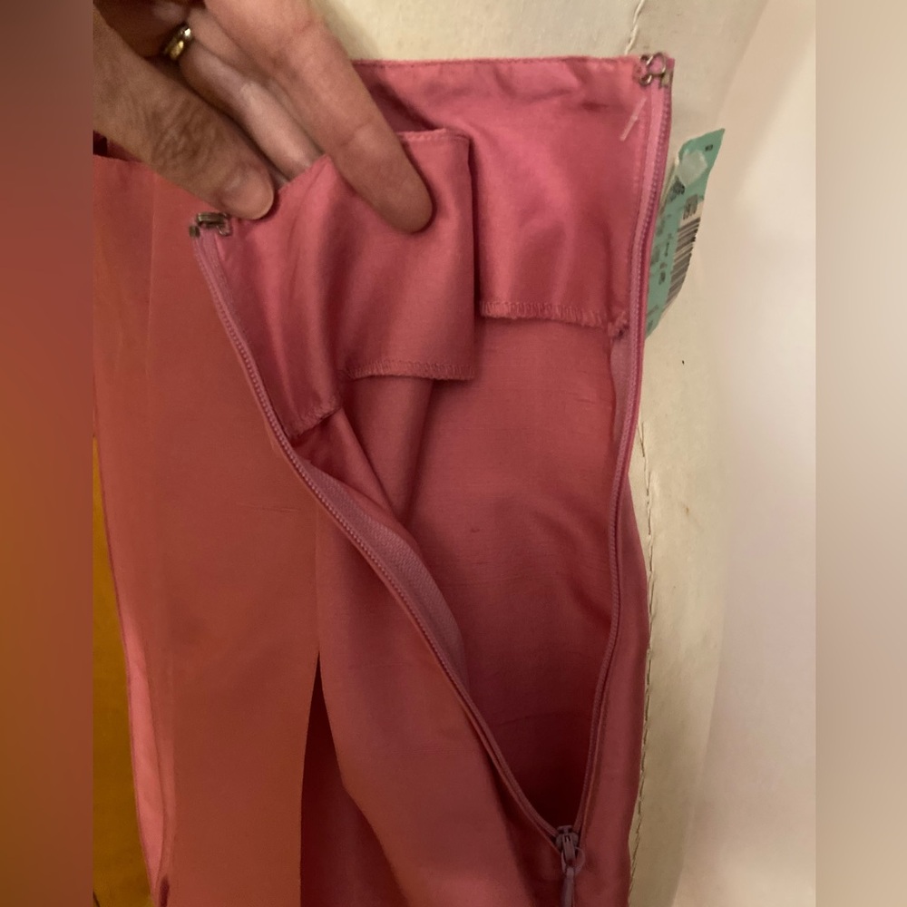 More’lle Lustrous Pink Silk Pant Suit Spring Easter Coords Pastel Contemporary - Picture 12 of 14
